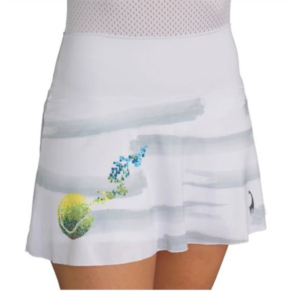 RARE Like new LACOA LacoaSports pixels tennis ball pickleball skirt tennis skirt - Picture 2 of 8